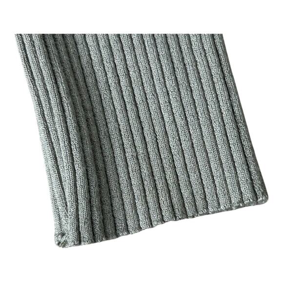 The Range Henley Rib Knit Long Sleeve Midi Dress Hazel Green M - Picture 7 of 10